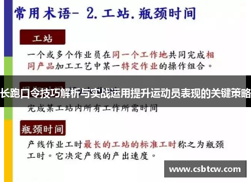 长跑口令技巧解析与实战运用提升运动员表现的关键策略